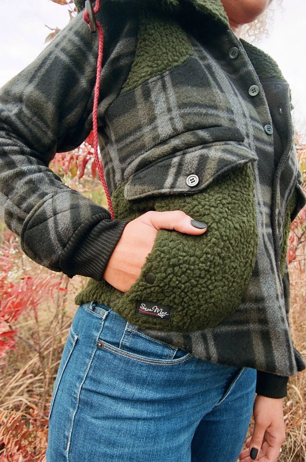 Plaid sherpa jacket. Frog & Toad adventure wear. — Sew Moe